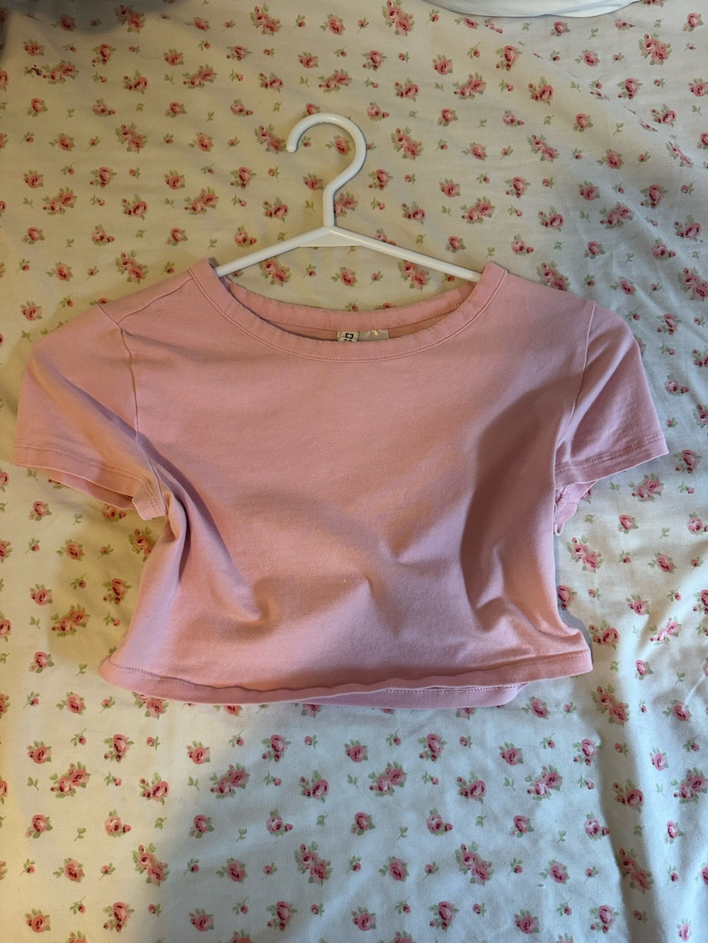H&M Soft Pink Cropped Tee